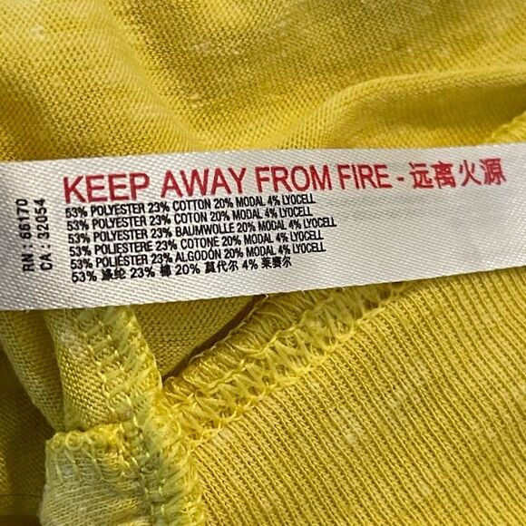 FREE PEOPLE MOVEMENT WOMEN'S TWIST FRONT BOXY TANK TOP YELLOW SIZE LARGE - Picture 10 of 10